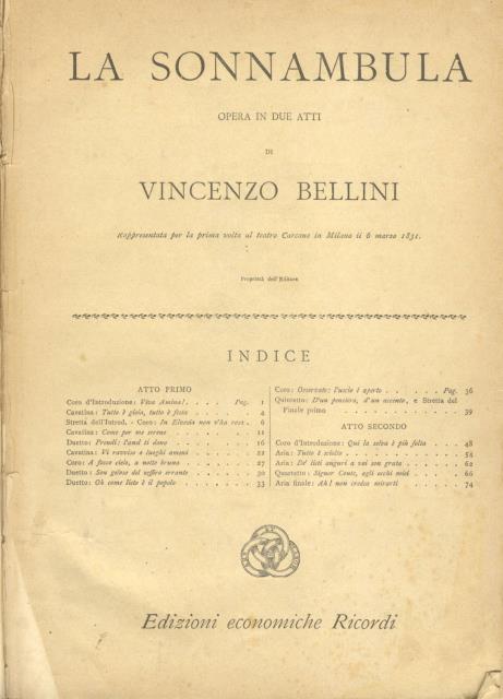 LA SONNAMBULA (1831)