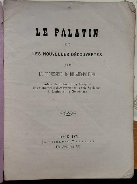 LE PALATIN ET LES NOUVELLES DÉCOUVERTES