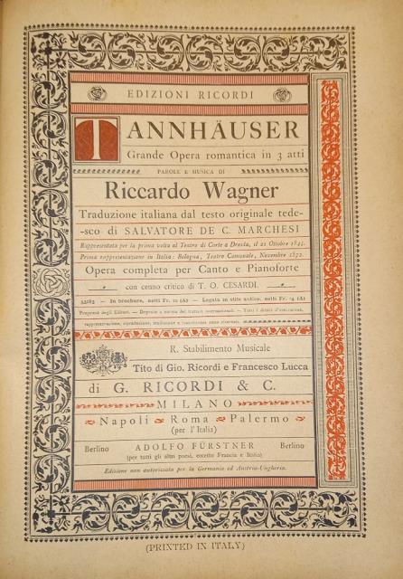 TANNHAUSER (1845)