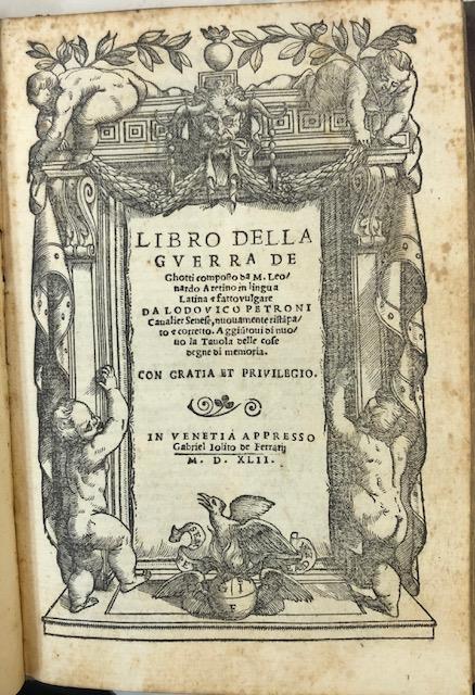 LIBRO DELLA GUERRA DELLI GHOTTI
