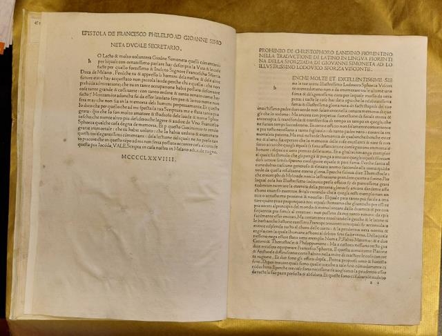 Libro primo [- trentunesimo] della Historia delle cose facte dallo invictissimo duca Francesco Sforza scripta in latino da Giovanni Simonetta et tradocta in lingua fiorentina da Christophoro Landino fiorentino