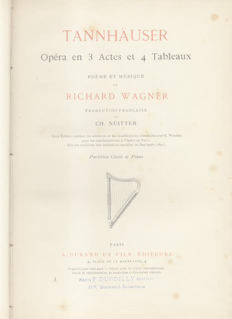 TANNHAUSER (1845)