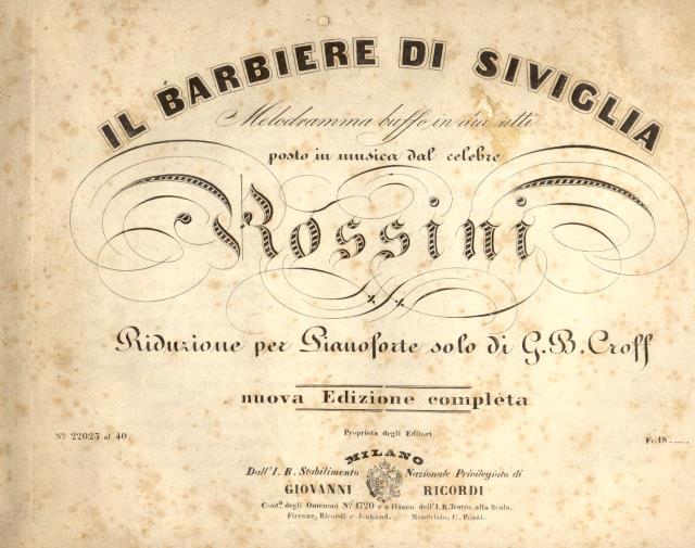 IL BARBIERE DI SIVIGLIA (1816)